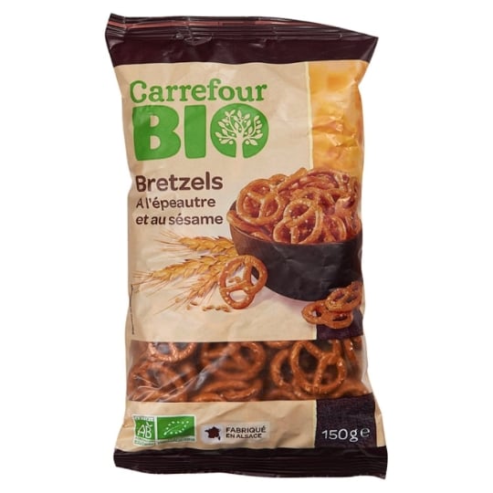 Biscuits apéritifs  épeautre & sésame Bio CARREFOUR BIO