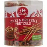 Biscuits Apéritifs Bretzels et Sticks CARREFOUR CLASSIC'