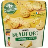 Biscuits apéritif beaufort & poivre CARREFOUR SENSATION