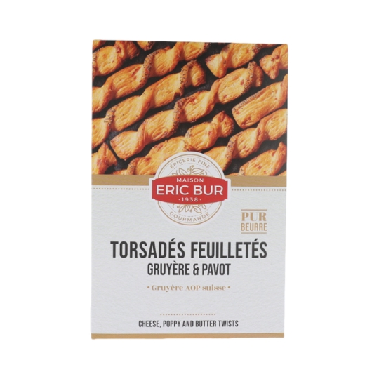 Torsades Feuilletes  Pavot Fromage Eric Bur ERIC BUR