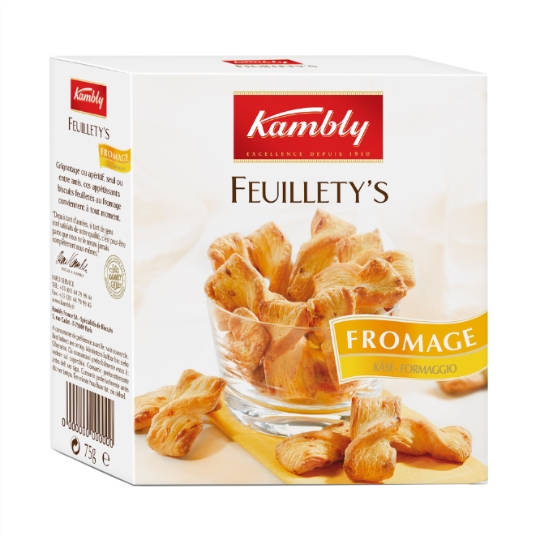 Biscuits apéritifs feuilleté fromage KAMBLY