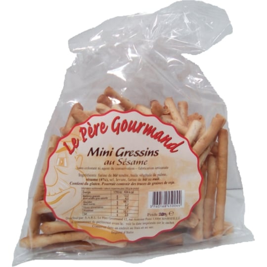 Gressins aux sésames LE PERE GOURMAND