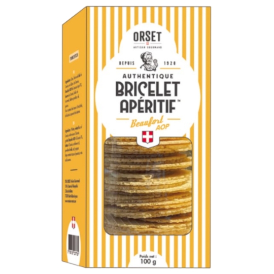 Biscuits Bricelet Apéritif Beaufort IGP ORSET ARTISAN GOURMAND