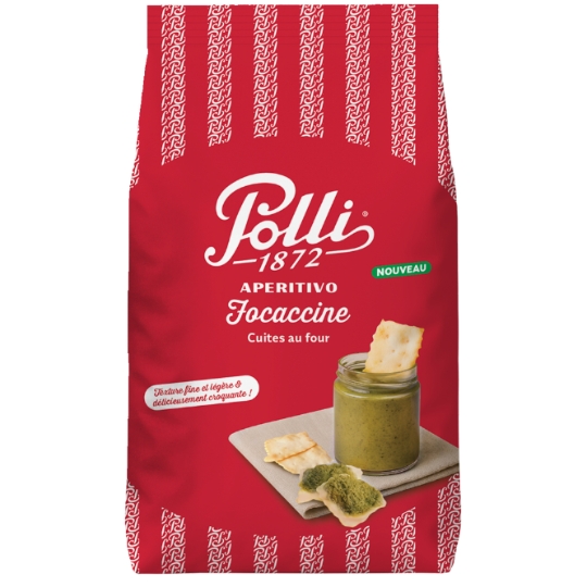 Biscuits Apéritifs Focaccine Cuites au Four POLLI