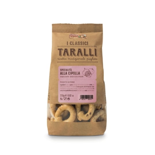 Biscuits apéritifs tarrali aux ognon PUGLIA SAPORI