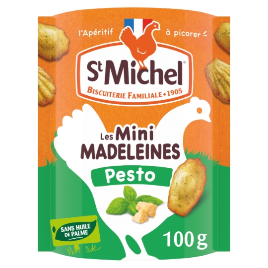 Biscuits Apéritifs Mini Madeleines Pesto ST MICHEL