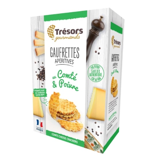 Biscuits apéritifs au comté et poivre TRESORS GOURMANDS