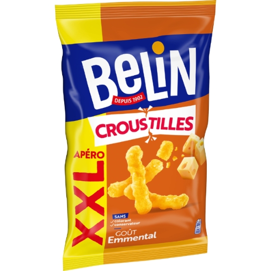 Biscuits Apéritifs Saveur Emmental Croustilles BELIN