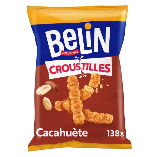 Biscuits apéritifs goût cacahuètes Croustilles BELIN