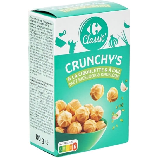 Biscuits apéritifs ciboulette ail CARREFOUR CLASSIC'