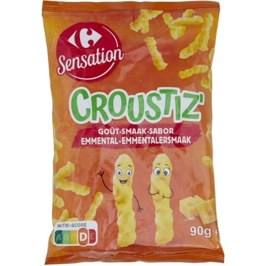 Biscuits apéritifs crousti'z  gout emmental CARREFOUR SENSATION