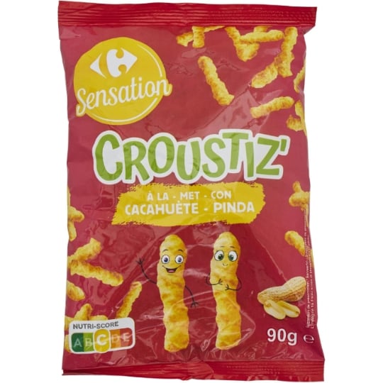 Biscuits apéritifs Croustiz' cacahuète CARREFOUR SENSATION