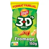 Biscuits apéritifs goût fromage bugles 3D LAY'S