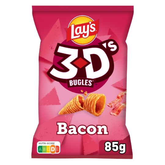 Biscuits apéritifs goût Bacon LAY'S 3D
