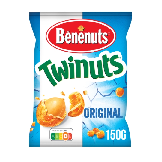 Cacahuètes Enrobées Saveur Nature Twinuts BENENUTS