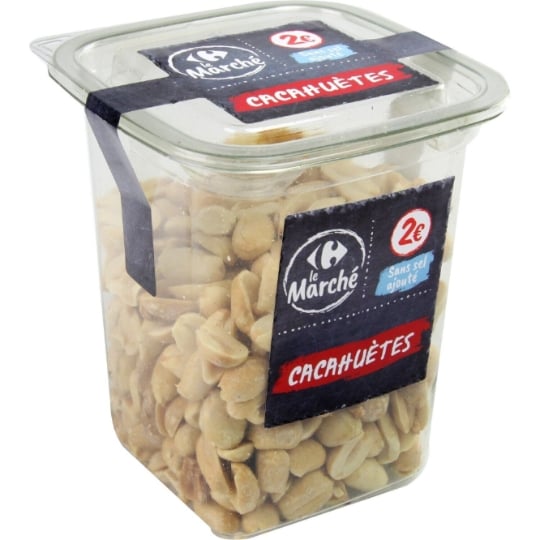 Cacahuètes Sans Sel Ajouté CARREFOUR LE MARCHE