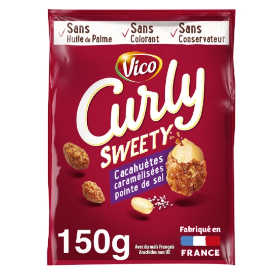 Cacahuètes Caramélisées Pointe de Sel Sweety CURLY