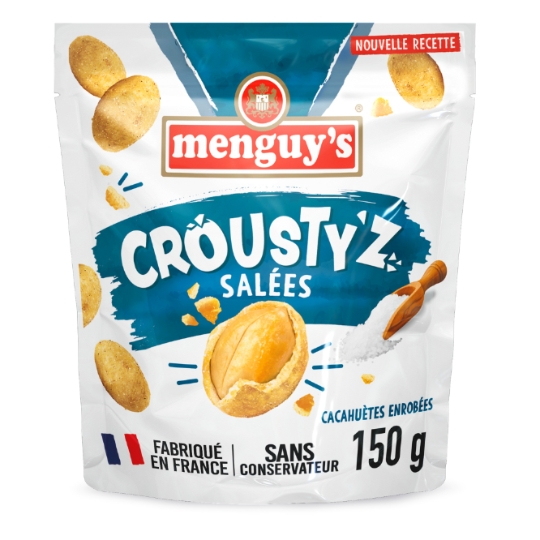 Cacahuètes   enrobées croustillantes salées  MENGUY'S
