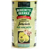 Olives Vertes Manzanilla aux Anchois BIXENTE IBARRA