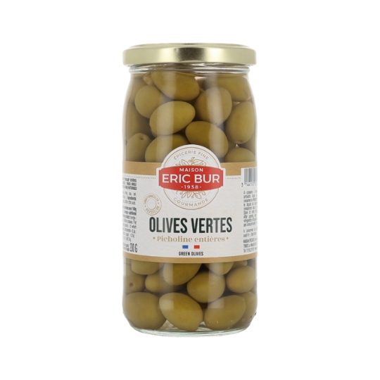 Olives Vertes Picholine Entières ERIC BUR