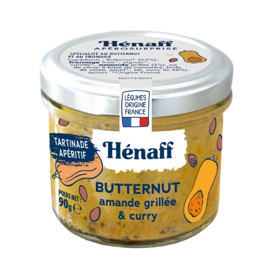 Tartinable butternut amande grillée et curry HENAFF