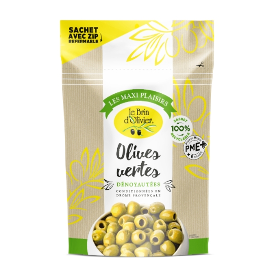 Olives Vertes dénoyautées LE BRIN D'OLIVIER