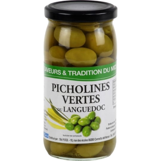 Olives Vertes Picholines SAVEURS & TRADITION DU MIDI