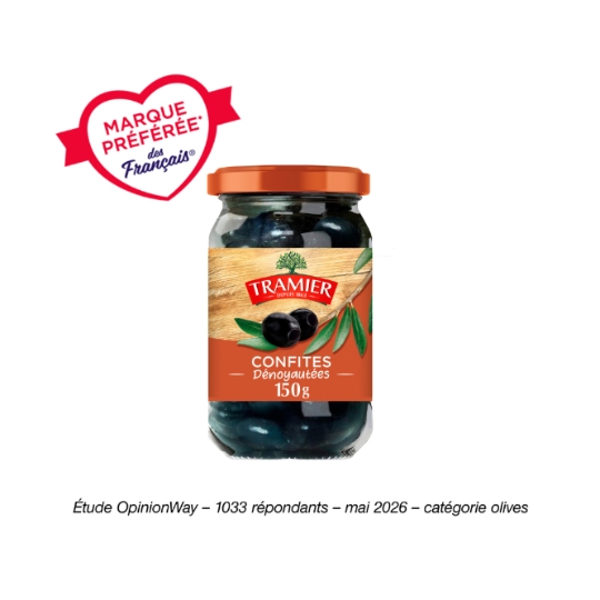 Olives Noires Dénoyautées Confites TRAMIER