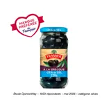 Olives Noires Dénoyautées à la Grecque -25% Sel TRAMIER
