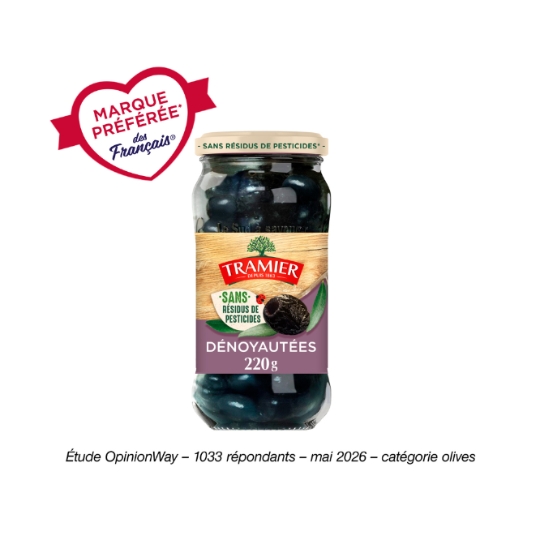 Olives Noires Dénoyautées à la Grecque TRAMIER