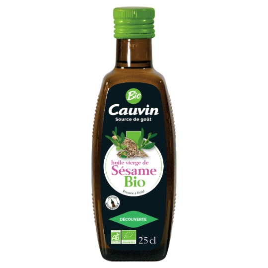 Huile vierge de sésame bio CAUVIN
