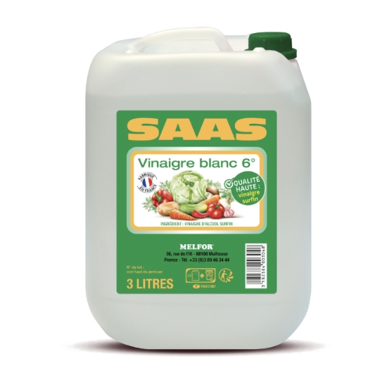 Vinaigre d'alcool blanc SAAS