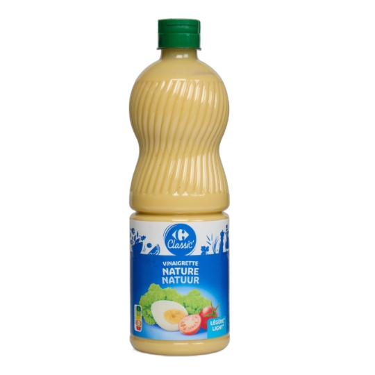 Vinaigrette allégée en matières grasses et nature CARREFOUR CLASSIC'