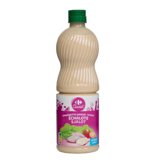 Vinaigrette légère, à l'échalote et allégée en matières grasses CARREFOUR CLASSIC'