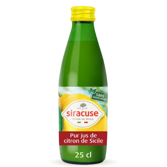 Jus de citron pur jus de Sicile SIRACUSE