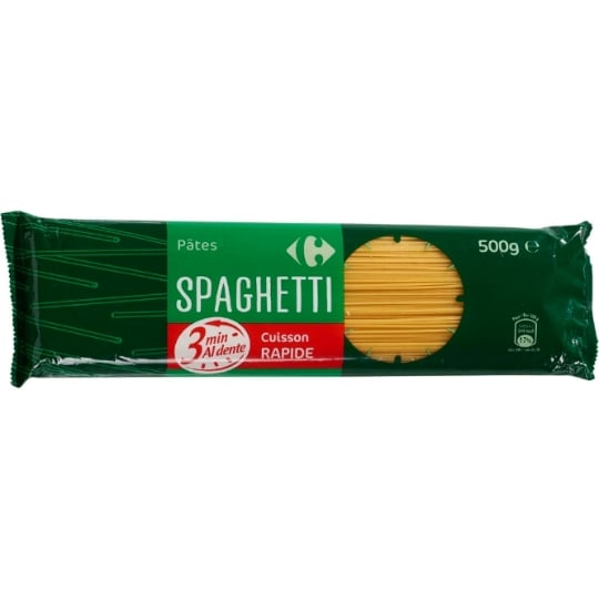 Pâtes spaghetti cuisson rapide CARREFOUR CLASSIC'
