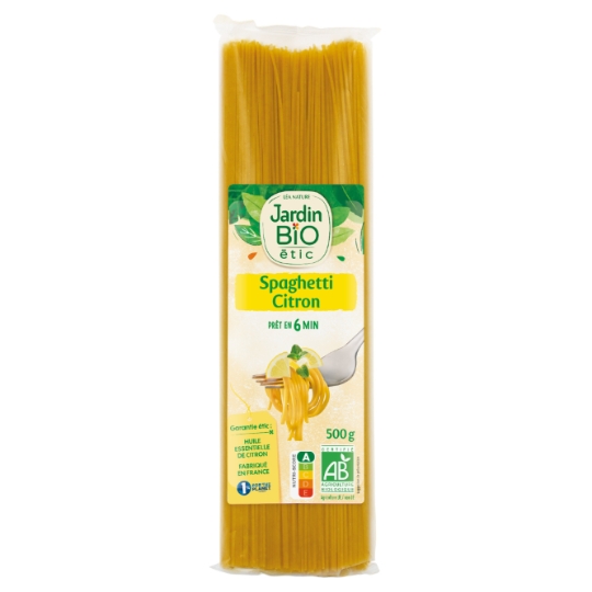 Spaghetti Citron Prêt en 6 min JARDIN BIO