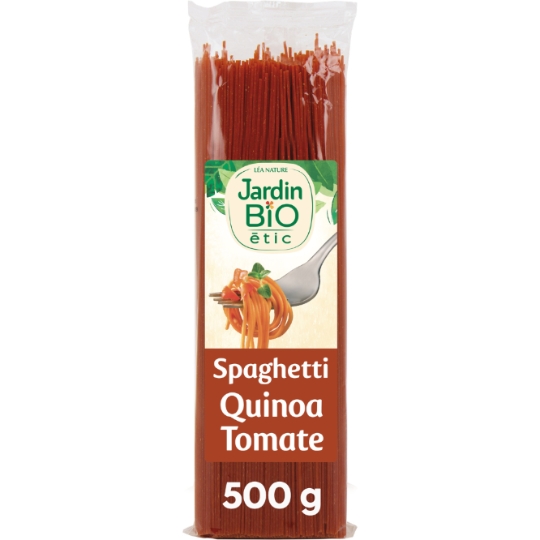 Pâtes spaghetti colorées quinoa tomate Bio JARDIN BIO ETIC