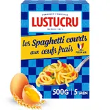 Pâtes Spaghetti Courts aux Œufs Frais LUSTUCRU