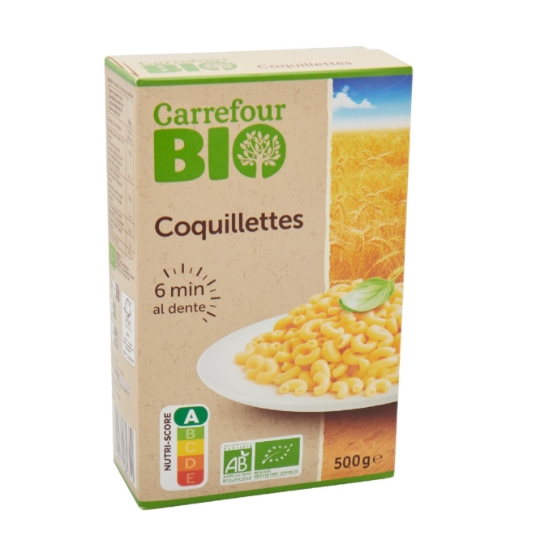 Pâtes coquillettes bio CARREFOUR BIO