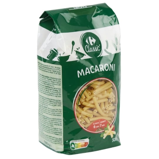 Pâtes macaroni CARREFOUR CLASSIC'