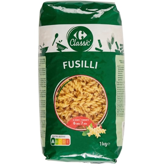 Pâtes fusilli CARREFOUR CLASSIC'