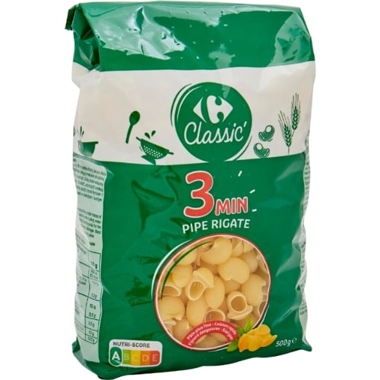Pâtes pipe rigate CARREFOUR CLASSIC'