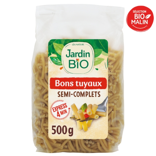 Pâtes bons tuyaux semi-complets Bio JARDIN BIO ETIC