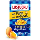 Pâtes Coquillettes grandes aux œufs frais plus épaisses LUSTUCRU