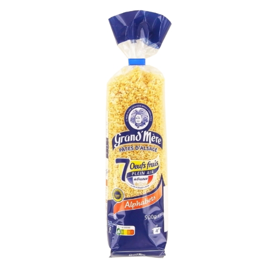 500G ALPHABETS GD MERE Pâtes D'ALSACE ALPHABET