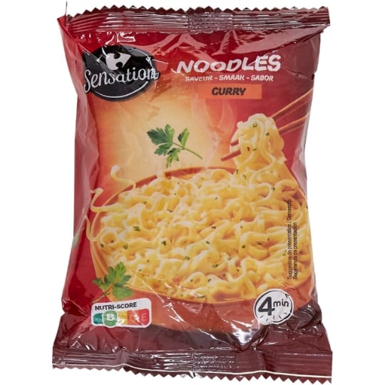 Nouilles instantanées saveur curry CARREFOUR SENSATION