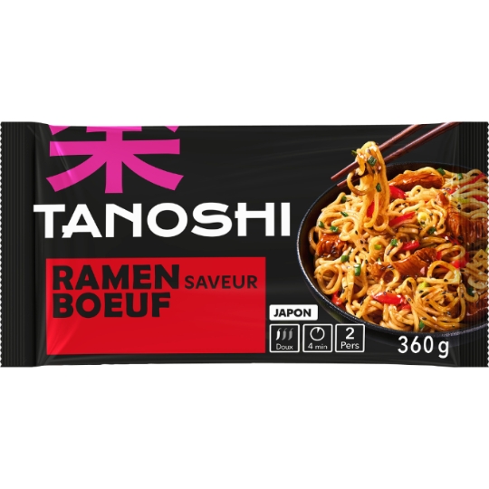 Nouilles Ramen Saveur Bœuf TANOSHI