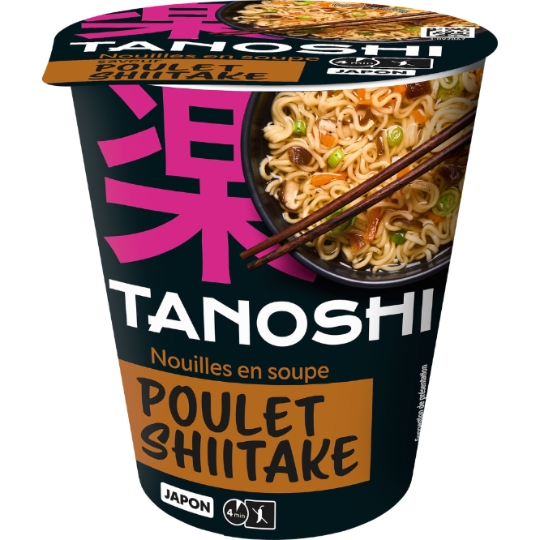 Nouilles Instantanées Saveur Poulet Shiitake TANOSHI