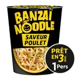 Nouilles Instantanées Poulet Banzaï Noodle 3min BANZAI